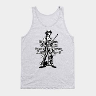 Remember when we rebelled over a 3% tea tax? Tank Top